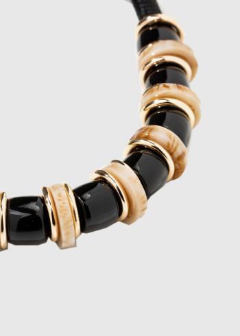 Lia melna sieviešu kaklarota - back