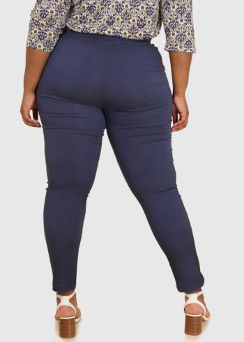 Penelope Lielo izmēru tumši zilas sieviešu bikses - back