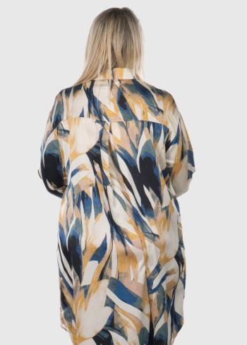 Aline Lielo izmēru kreklkleita ar rakstu  - back