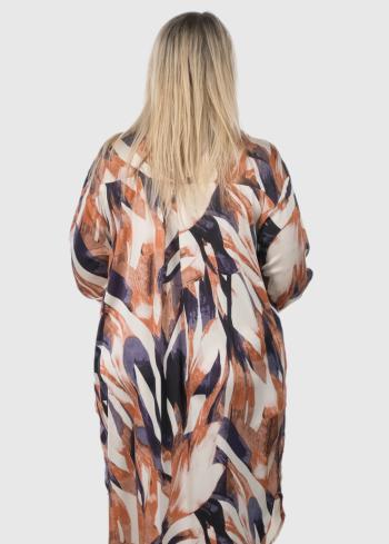 Aline Lielo izmēru kreklkleita ar rakstu  - back