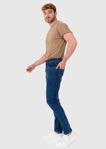 Slim Fit tumši zili džinsi - back