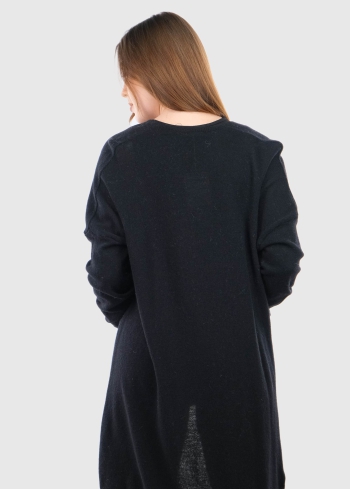Michelangela melns garš kardigans - back