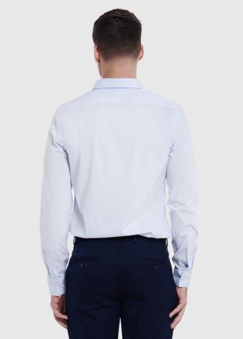Niccolo Slim Fit gaiši zils vīriešu krekls - back