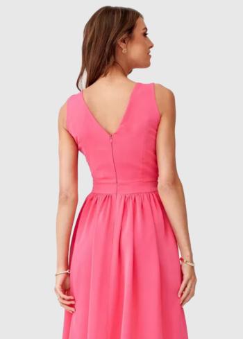 Kiara rozā vakarkleita - back