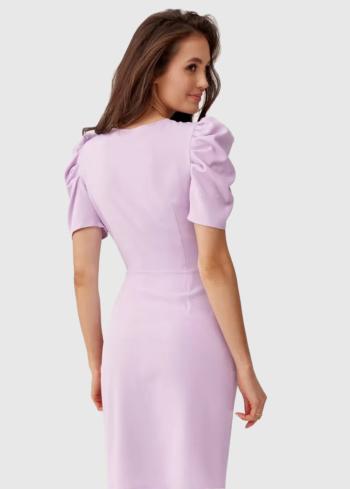 Kimberly gaiši violeta īsa vakarkleita - back