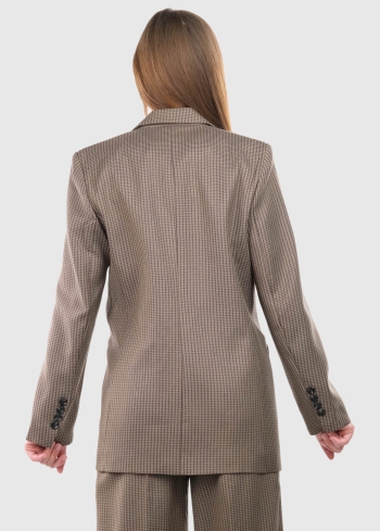 Mirella brūna sieviešu žakete ar pogām - back