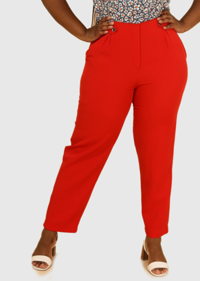 Itala Plus Size red pants
