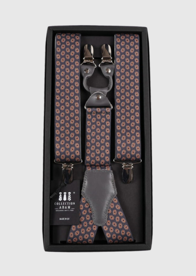 Mens printed suspenders