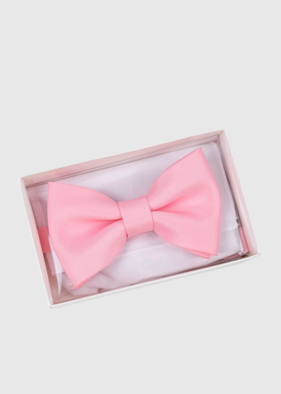 Pink mens bow tie