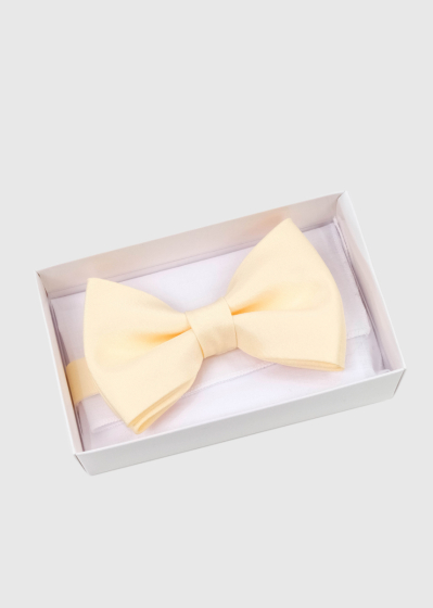 Yellow mens bow tie