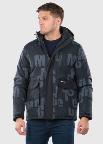 Girolamo black mens jacket with patch pockets