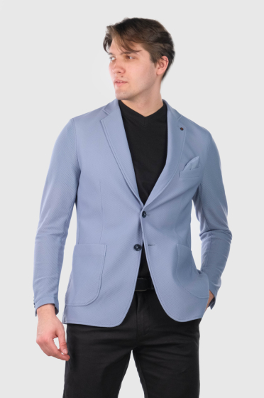 Manuel light blue mens blazer