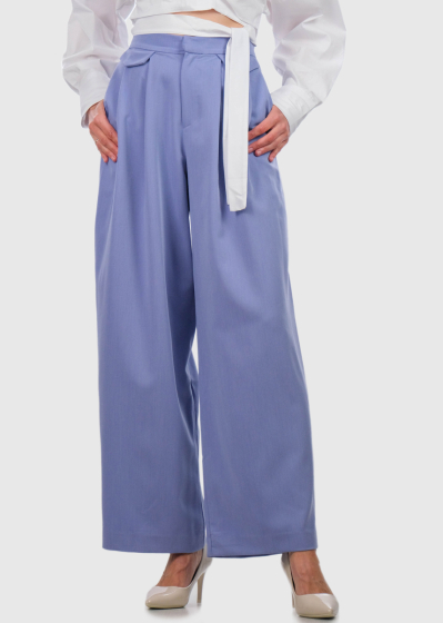 Constancia light purple women's wide leg pants