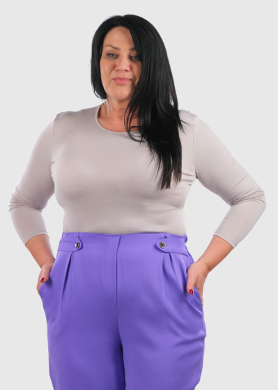 Zara Plus Size grey long sleeve t-shirt