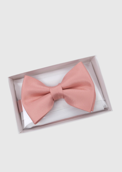 Pink mens bow tie