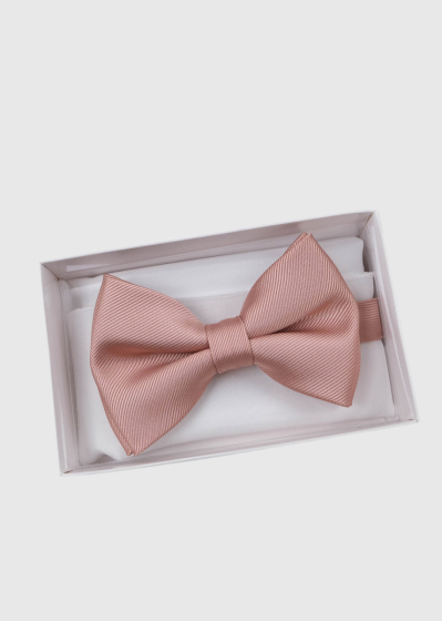 Pink mens bow tie