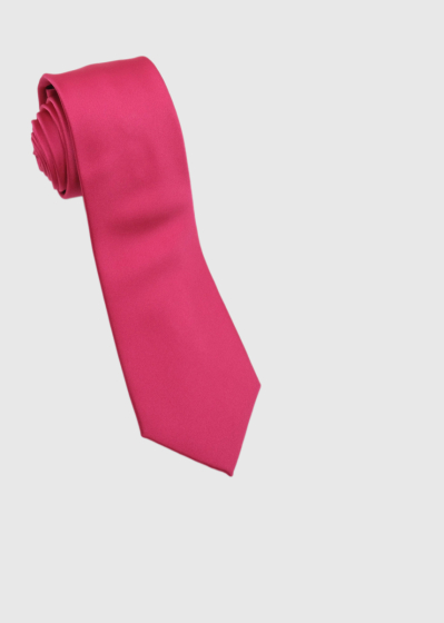 Pink men's tie