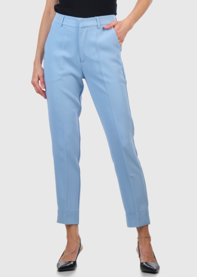 Brenda light blue womens pants with pockets