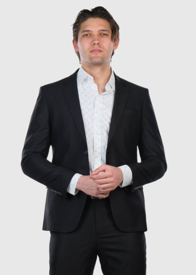 Timoteo Slim Fit black suit