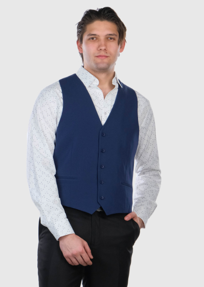Terencio blue classic vest