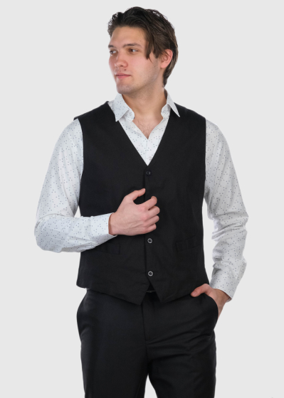 Tadeo melna klasiska veste