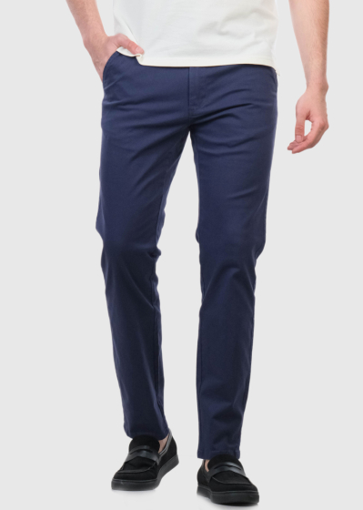 Esli dark blue men's pants with pockets