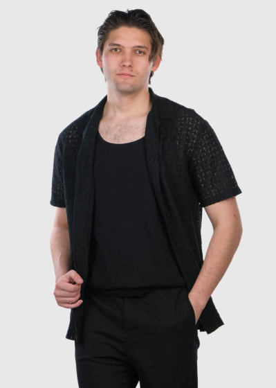 Montello black short sleeve shirt