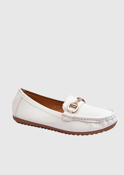 Asunción white women's moccasins