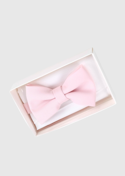 Light pink mens bow tie