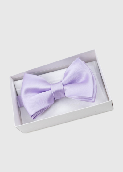 Light purple mens bow tie