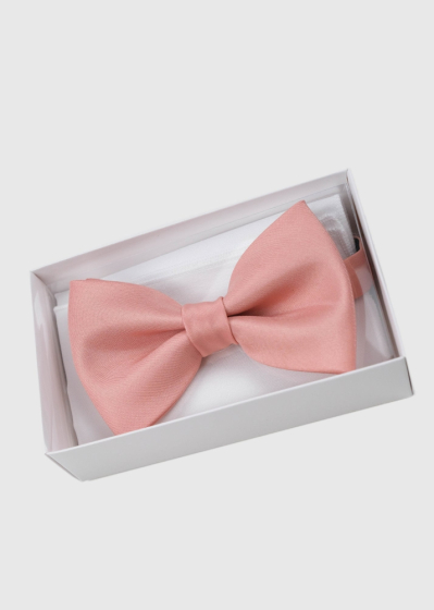 Pink mens bow tie