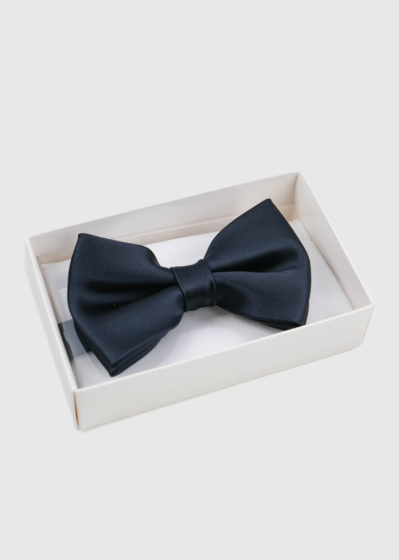 Dark blue mens bow tie