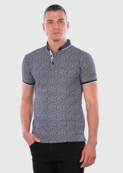 Damián мужская майка поло с принтом