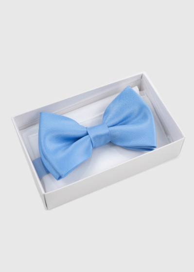 Light blue mens bow tie