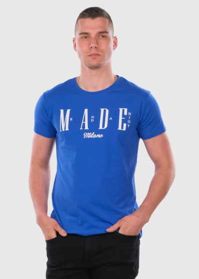 Casimiro bluet-shirt with a sign