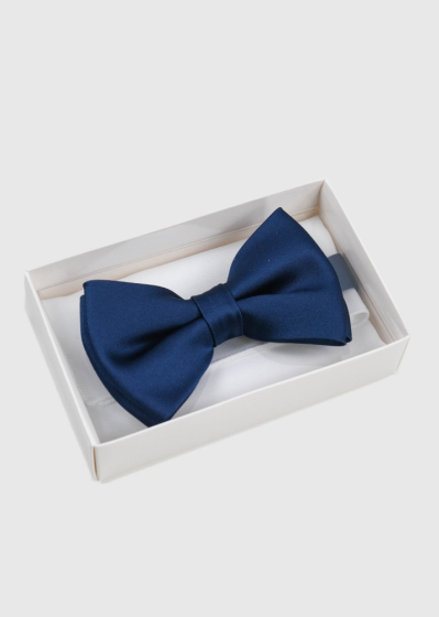 Blue mens bow tie