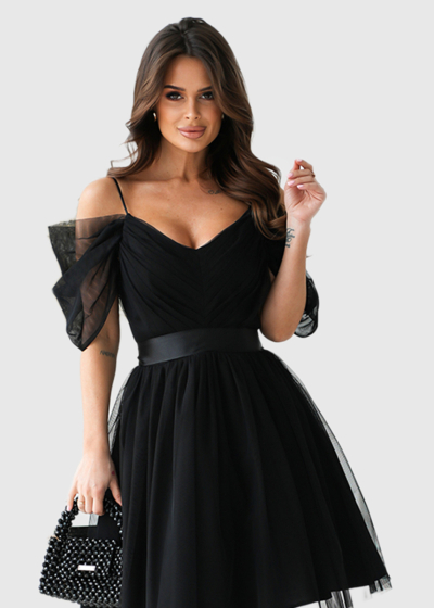 García black short evening dress