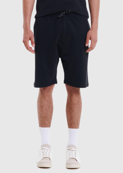 Godofredo black drawstring shorts