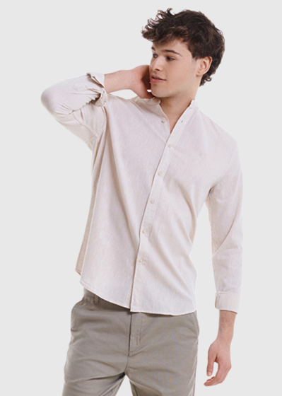 Gaspar beige men's shirt