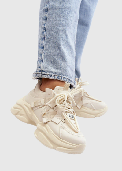Genaro beige women's sneakers