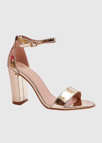 Heliodora gold heeled sandals