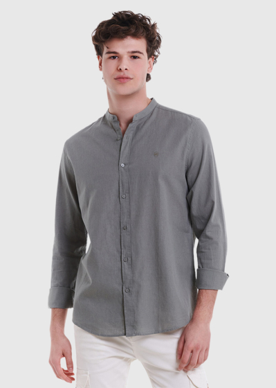 Gaspar dark green men's shirt