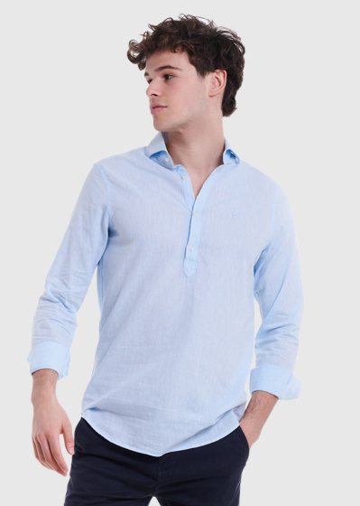 Isauro light blue long sleeve shirt