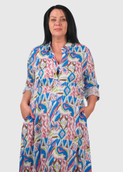 Casilda long printed dress