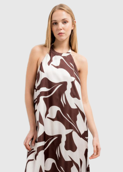 Long printed dress