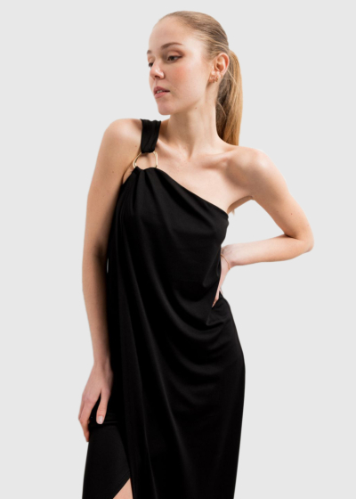 Black asymmetric dress