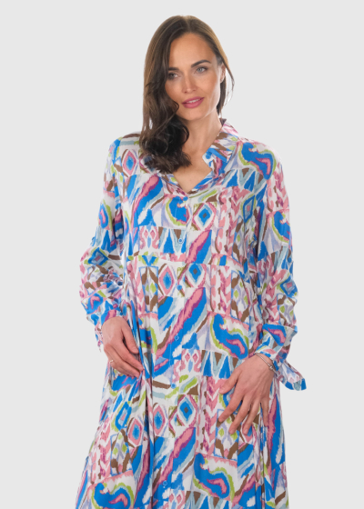 Casilda long printed dress
