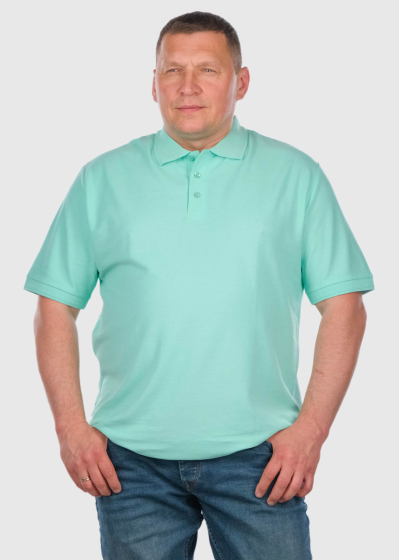 Ermanno Plus Size mint men's Polo Shirt
