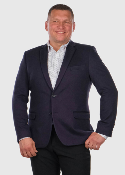 Macario dark blue men's blazer