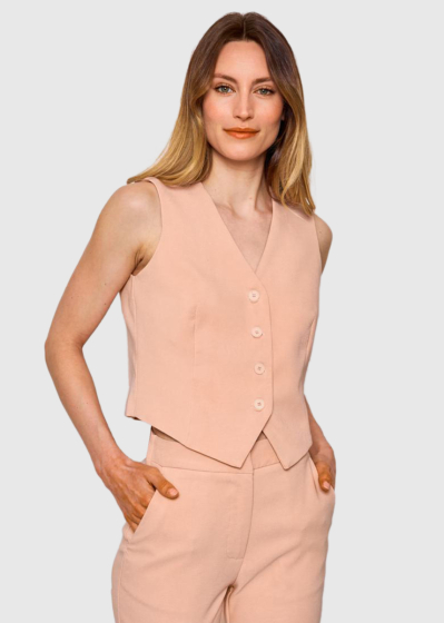 Maurilia pink women's vest